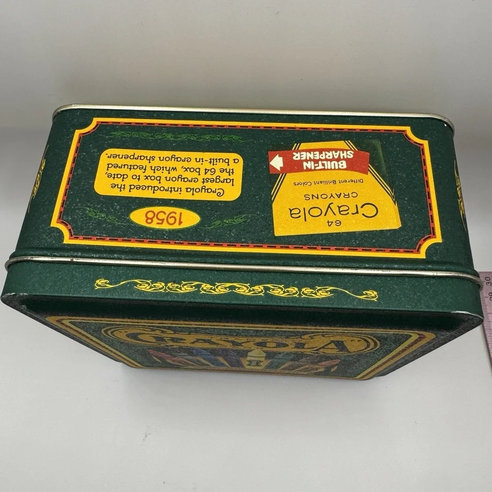 VTG Crayola 90th Anniversary 1903 1993 Tin Box 64‎ Count Crayons Storage Case
